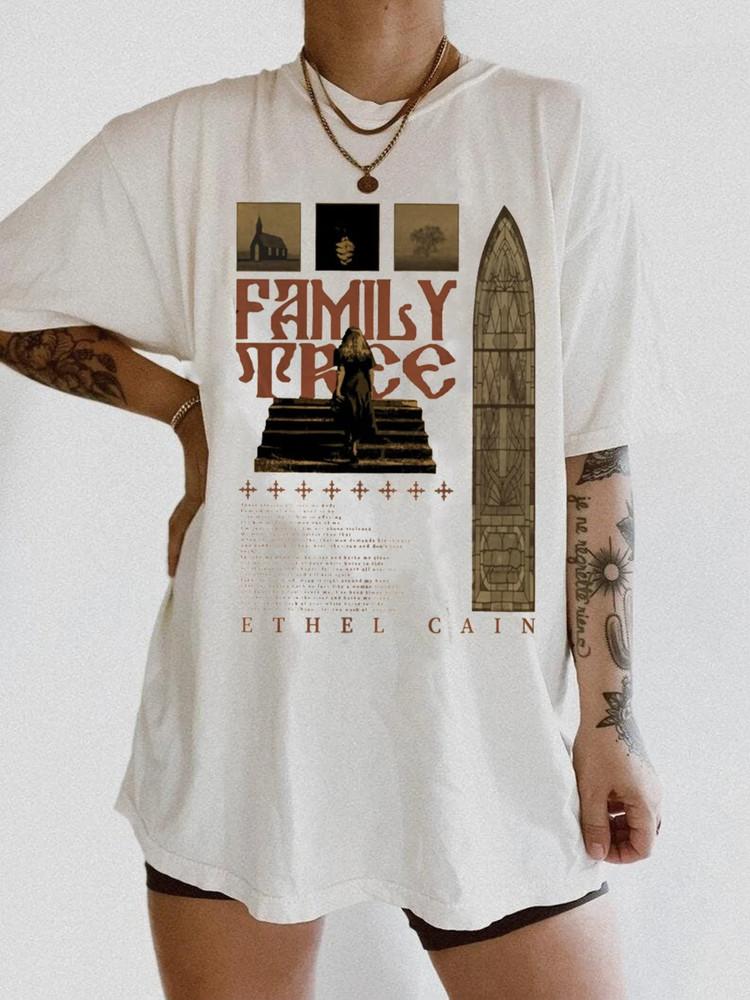 

Футболка с семейным древом Ethel Cain, все размеры S-5XL, SS337, унисекс XXL