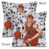 Pillow Covers Hot Anime S-Slams Dunk Cartoon Sofa Decorative Home Double-Sided Printing Short Plush Cute Cushion Cover