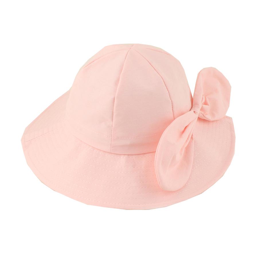 2026 New Arrival Kids' Quick-Dry Wide Brim Bucket Hat with Bow - Cute Sun Protection for Girls