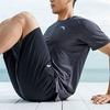 Anta Comprehensive Training Series SS22 Fitness Running Quick-Dry Short Sleeve T-Shirt And Shorts Set Men Sets Black Gray 952227201-5