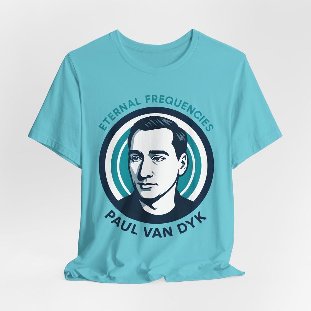 

Paul van Dyk Portrait Tee – Eternal Frequencies Unisex DJ Graphic Shirt T-Shirt M