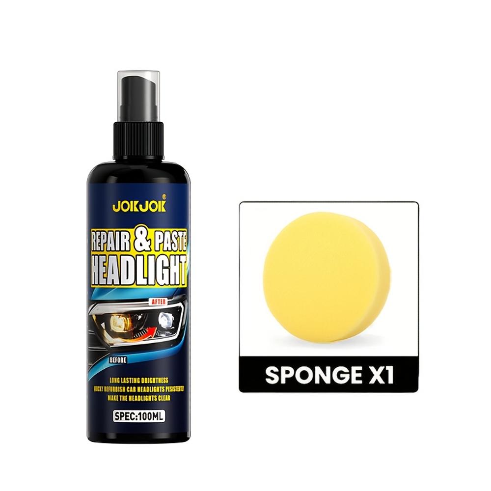 

100 мл Профессиональный спрей для восстановления фар автомобиля: Средство для восстановления фар, Защитное покрытие для автомобильных фар, Восстанавливает прозрачность