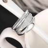 4Pcs Simple Plain Band Ring Set Minimalist Stackable Rings Gold Plated Fashion Jewelry for Women