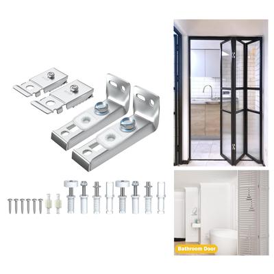 Praktisches Set mit 20 Zubehörteilen Edelstahl & Nylon Türbeschlagset 20 Stück/Set für Reparaturen an Doppelfalttüren