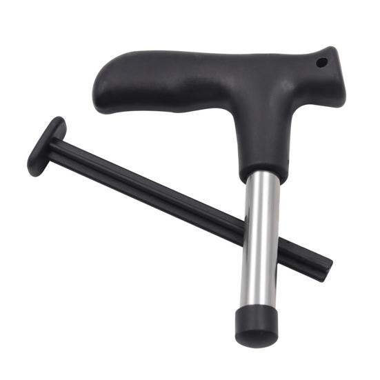 Stainless Steel Coconut Opener with T-Shaped Handle Universal Coconut Opener Tool for Young Mature Coconuts Rust-Proof Essential Kitchen Tool for