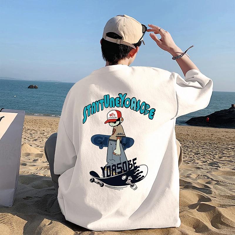 トップス c-boy style Minimal Hype (No.139) Puff Letter Sweatshirt Teens Long Sleeve Pullover Hoodie For Boys