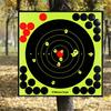 10 Pcs 8-Inch Splatter Target Sticker Self Adhesive Bullseye Fluorescent Yellow Shoot Target for Outdoor Indoor Shoot Competitions Practice