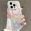 Heart Smiley Face Phone Case for Apple 16 Pro Max, 15 Plus, 14, and 13 - Trendy European & American Design