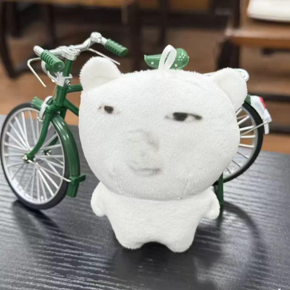 Bag Charm Expression Plush Keychain Hanging Ornament Expression Pendant Funny Plush Doll Car Keys