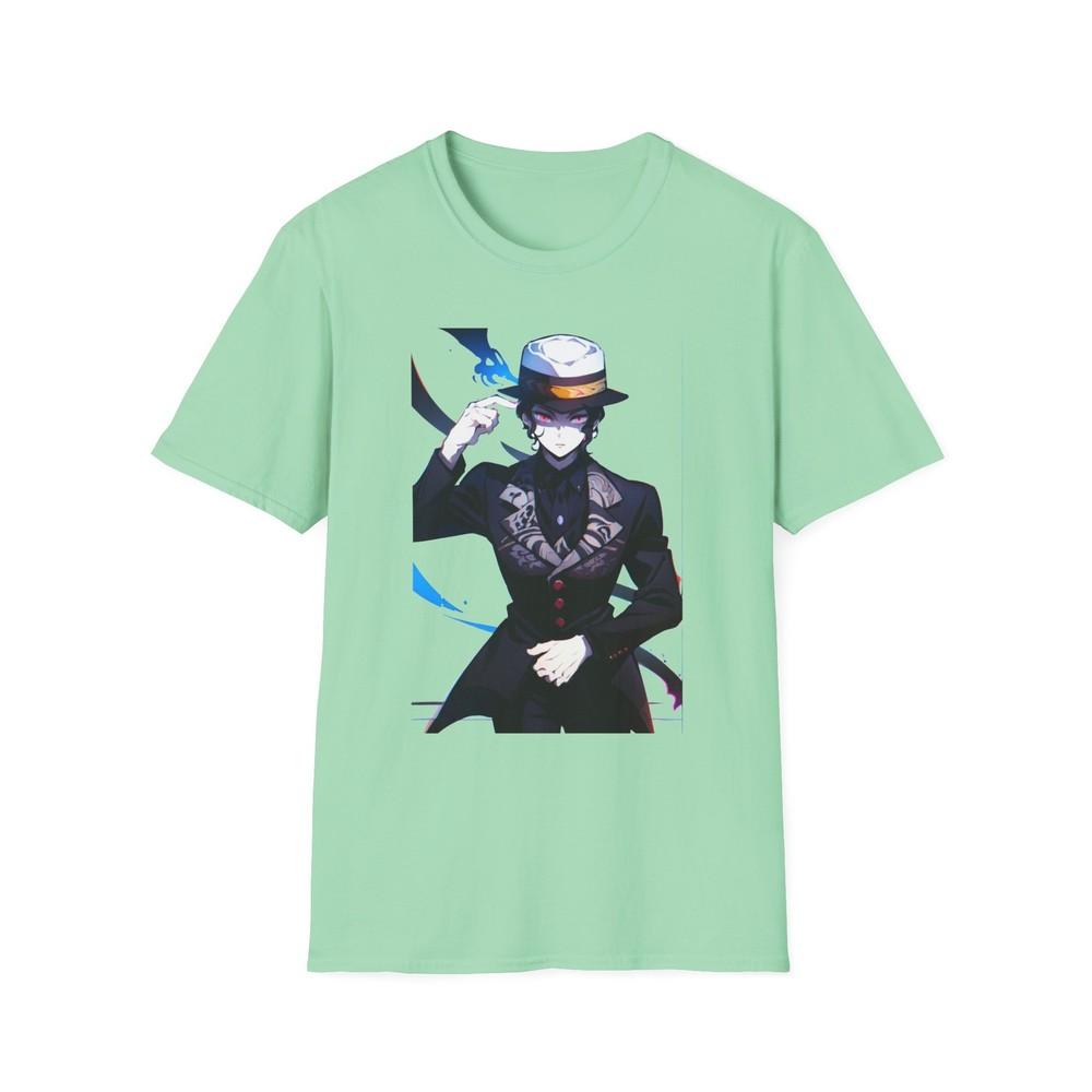 Unisex Jl Anime TShirt Softstyle Back And Front Printed Kny Muzan Kibutsuji M