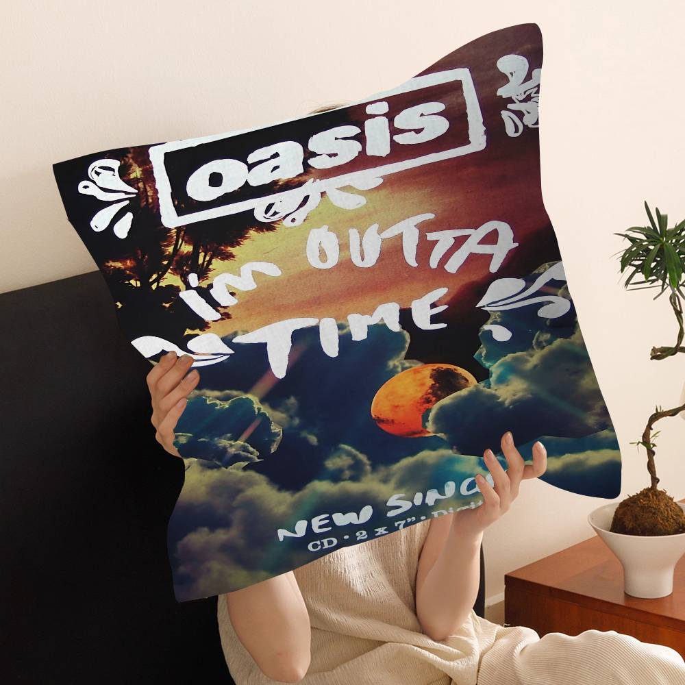 Band T-The Rain O-Oasis Cushion Cover Pillow Cover Decor Pillowcase Printed Cushion Case for Couch