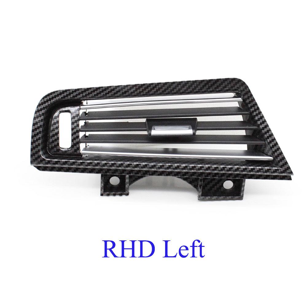 Carbon Fiber Front Rear Left Right Chromed AC Vent Grille Outlet Cover Panel For BMW 5 Series F10 F11 F18 520 525 528 530