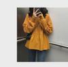 2023 Autumn Korean Women's Loose Casual Long-Sleeve Solid Color T-Shirt Sweater Trend