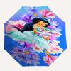 Princess Jasmine, Elephant Friend Automatic Opening and Closing Umbrella, Compact Travel Umbrella, Lightweight and Portable, Suitable for Be