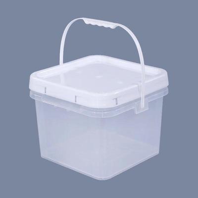 Secchio per Acqua in Plastica Trasparente con Manico