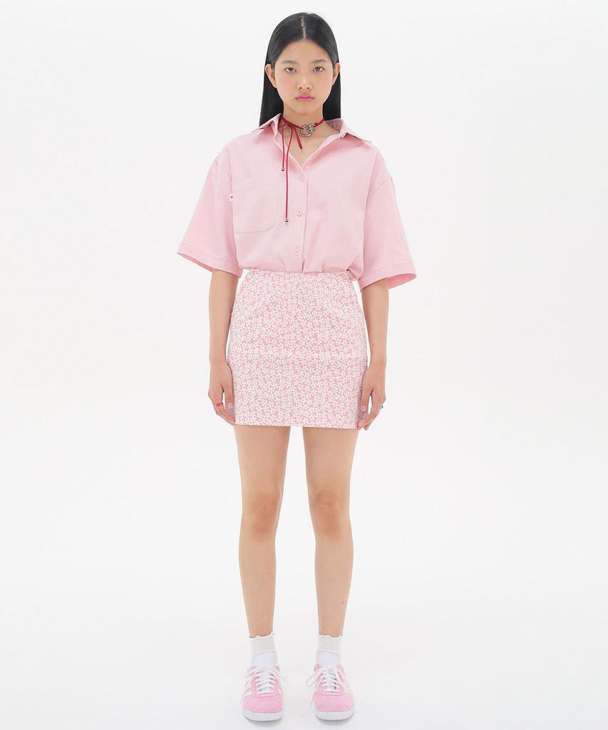 Jun Jun Space Blossom Mini Skirt_Pink