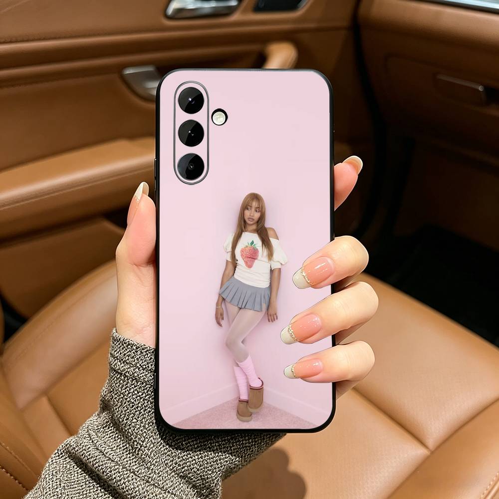 Street Mix PinkPantheress Phone Case For Samsung Galaxy A73,A71 A72,A70,A53,A52,A51,Soft Silicone Black Cover