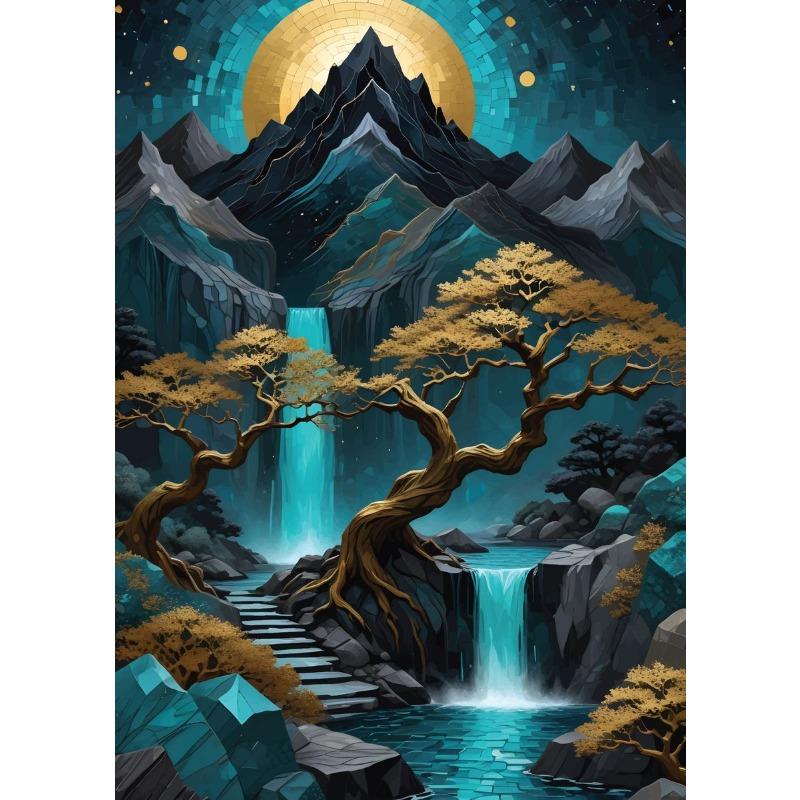 Diamond Mosaic Art PandaLionCatDragonPhoenix Animal Astronaut Racing Scenery Poster Canvas Painting Wall Art Pictures Home Decor