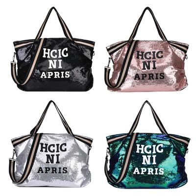 מכתבים נצנצים Crossbody תיקי קניות נשים תיק נסיעות כתף גדול