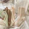 Gestreepte fleece wollen sokken voor dames, herfst/winter