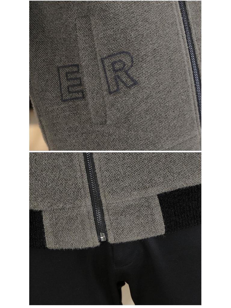 2025 Autumn/Winter Men's Korean Style Woolen Coat - Thick Casual Jacket