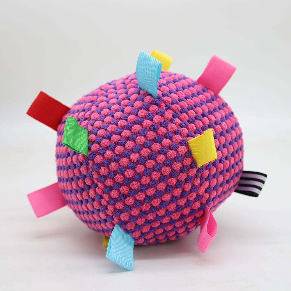 Pet Plush Bell Ball Color Interactive Bored Bite-resistant Toy Ball Cat Dog Universal Indoor Toy
