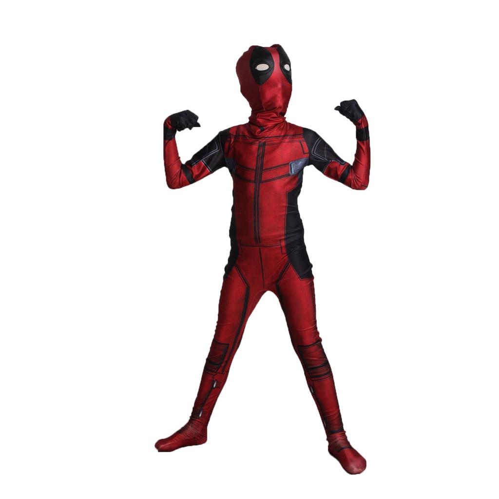 Stunning Deadpool Lycra Full Body Spandex Costume With Breathable Fabric