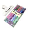 Bunte Fluoreszenzmarker mit Doppelspitze – Ästhetische Textmarker für Schüler, Klassenzimmer- und Planer-Set