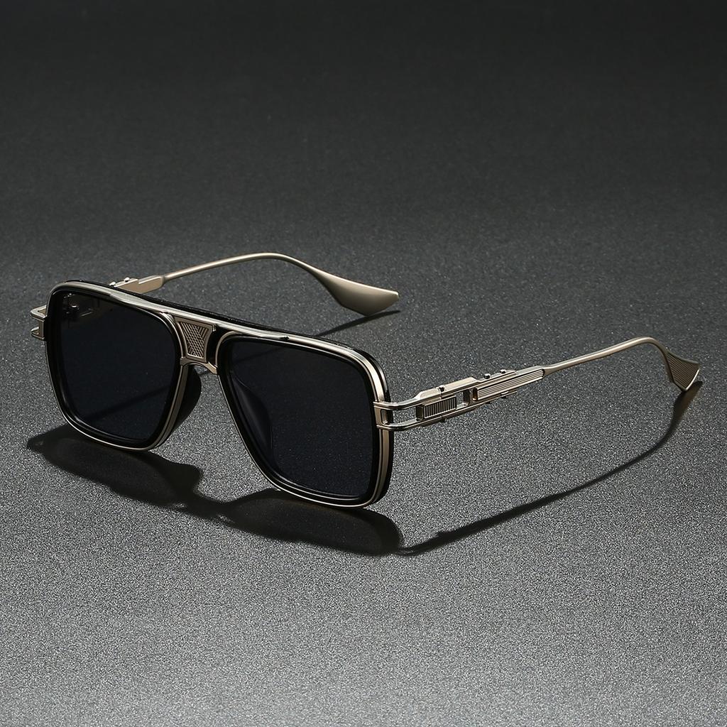 Luxury Sunglasses Men Punk Style Pop Street Fashion Cool Uv400 Sun Glasses Women Shades Metal Frames Pilot Eyewear