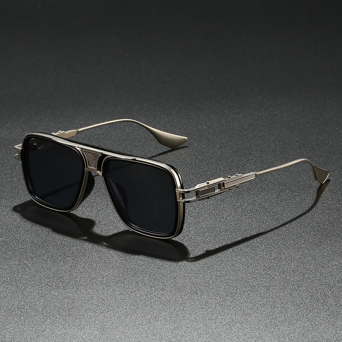 

Luxury Sunglasses Men Punk Style Pop Street Fashion Cool Uv400 Sun Glasses Women Shades Metal Frames Pilot Eyewear
