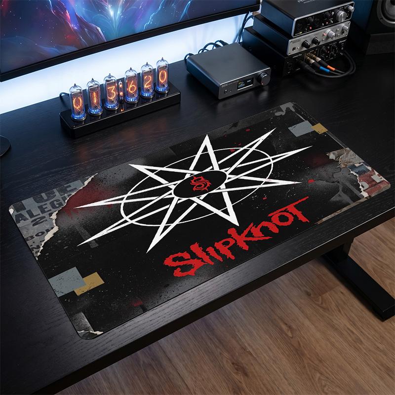 Tappetino per Mouse Grande Stampa Slipknot Superficie Liscia Anti?Tappetino da Scrivania Antiscivolo per Gaming Ufficio Decorazione Laptop