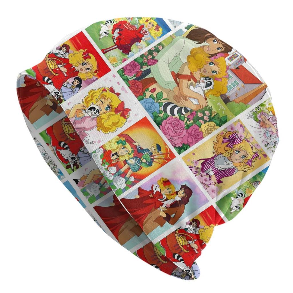 Candy Candy Candice Anime Unisexga Girl Bonnet Homme Hip Hop Knitted Hat For Warm Winter Cartoon Nime And Terence Beanies Caps