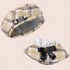 Tweed Beret Cape for 10cm Yellow and Shawl Check Pattern & Dolls, Poncho, Hat, Cape, Set, [Used]