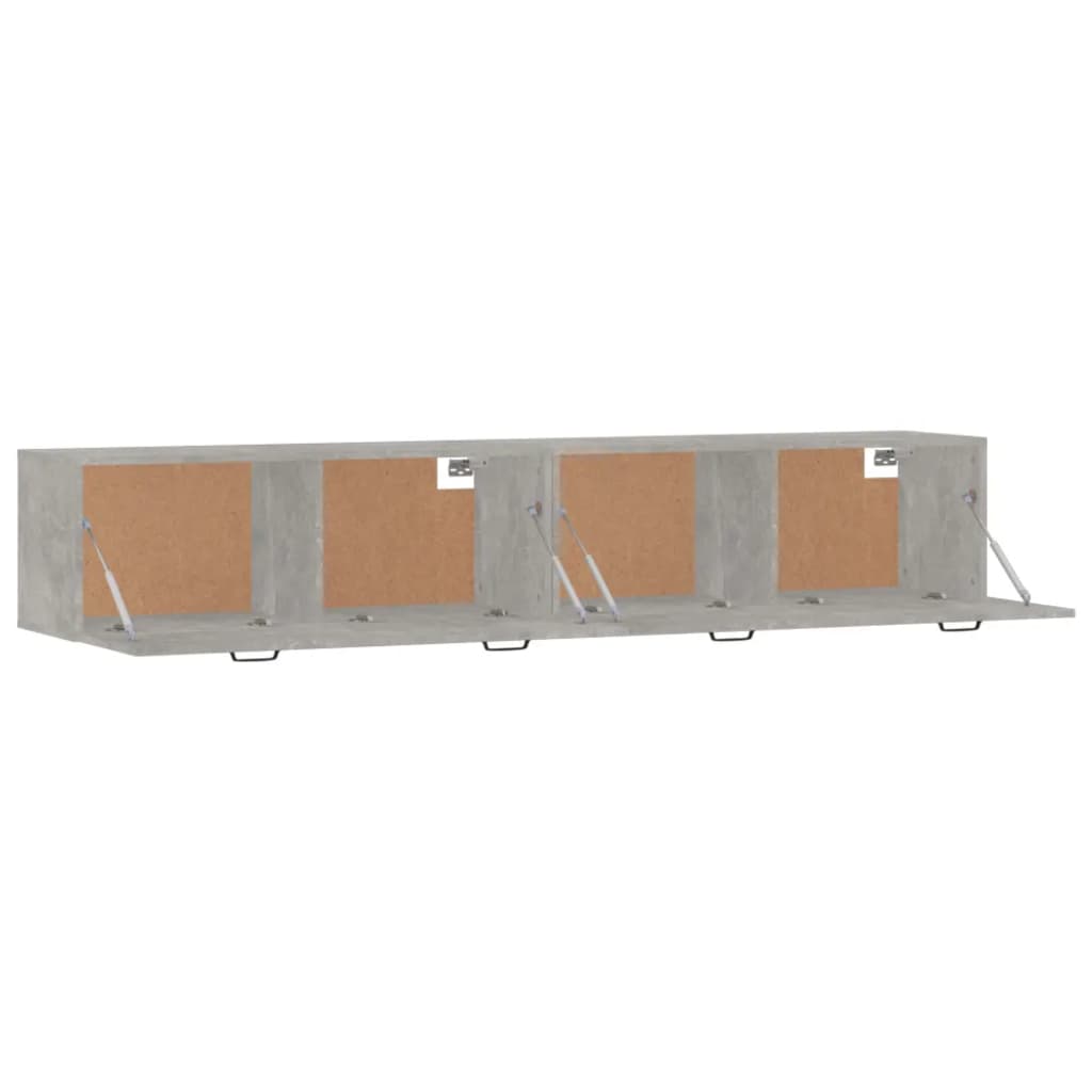 Wall Cabinets 2 pcs Concrete Grey 100 x 36.5 x 35 cm Particleboard