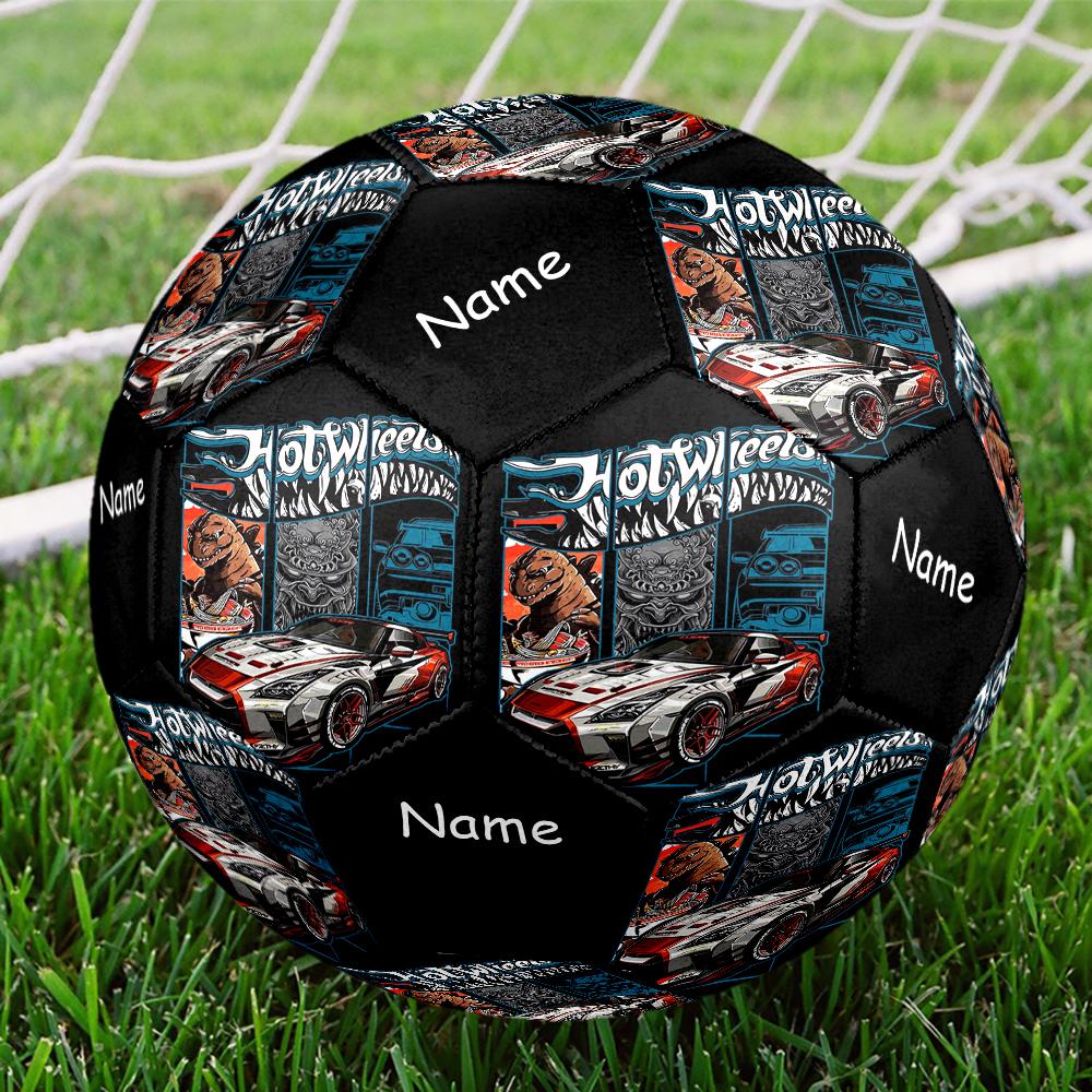 Custom Name Racing Theme Size 5 Soccer Ball, Suitable for Both Indoor and Outdoor Matches, a Gift Suitable for Everyone.