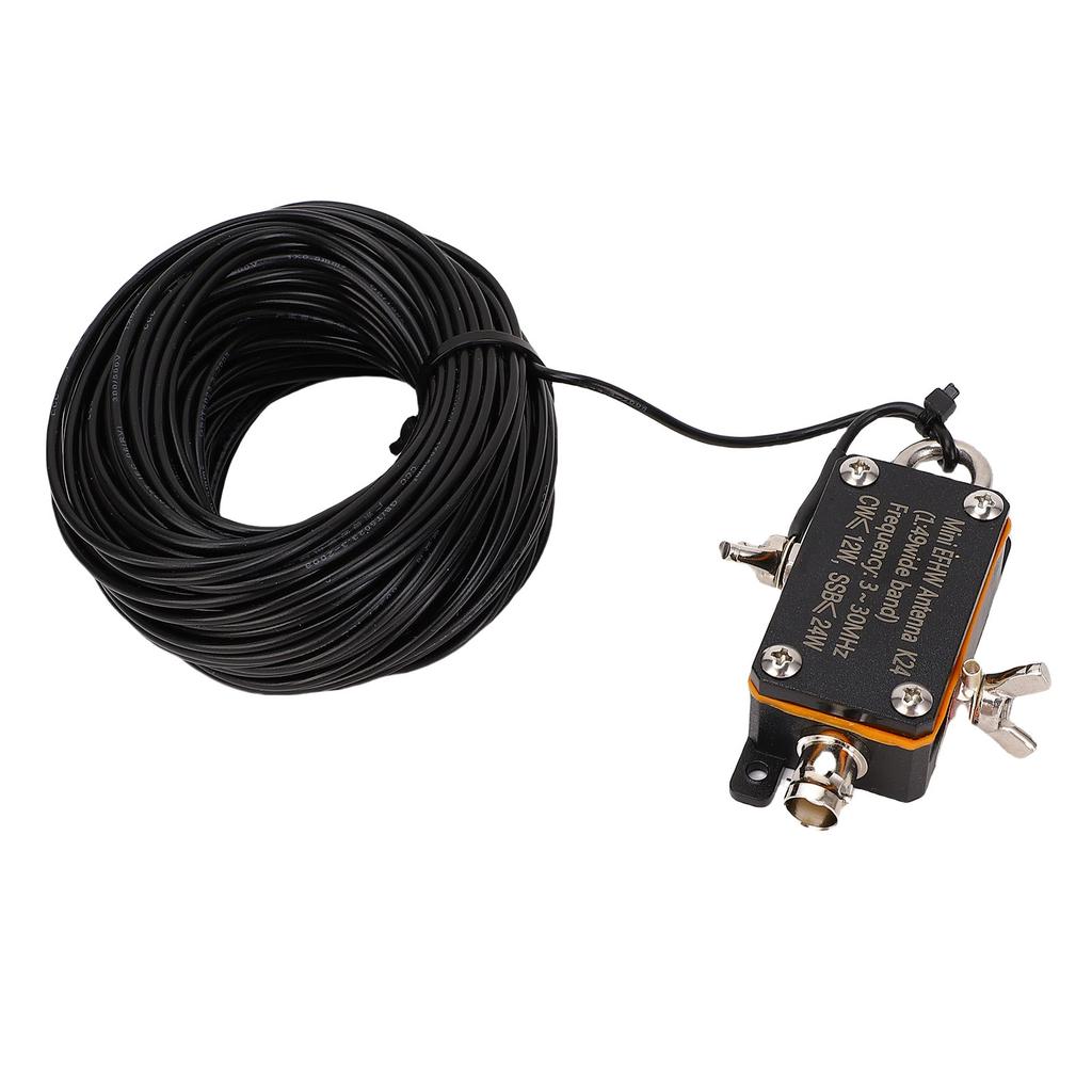 Shortwave Antennae 1:49 Balun 3 30MHz EFHW Pocket HF End Fed Radio Antennae with Cloth Bag
