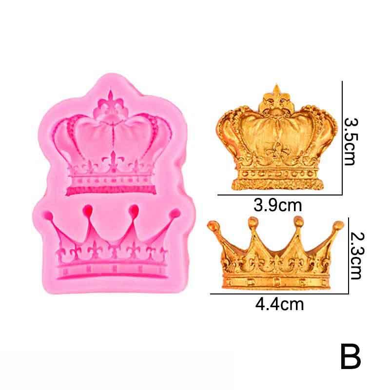 Po Rám Zrcadlo Šperky Koruna Silikonová Forma Pryskyřičné Nástroje Sugarcraft Košíček Pečící Forma Fondant Nástroje na Zdobení Dortů