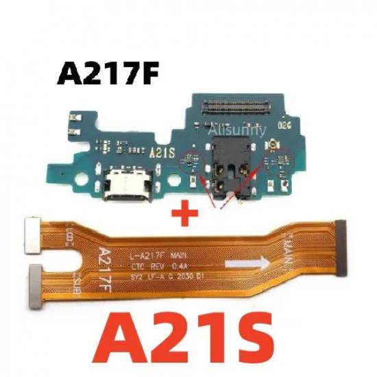 Charging USB Port+ Main Board Flex Cable for SamSung A21S A22 A31 A32 A50 A51 A52 A53 A70 A72 A536B Dock Connector MotherBoard