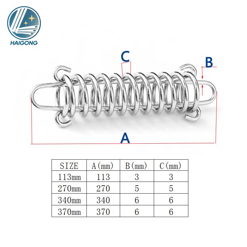 High-Strength Steel Tent Spring Hook for Outdoor Sunshade Fixing