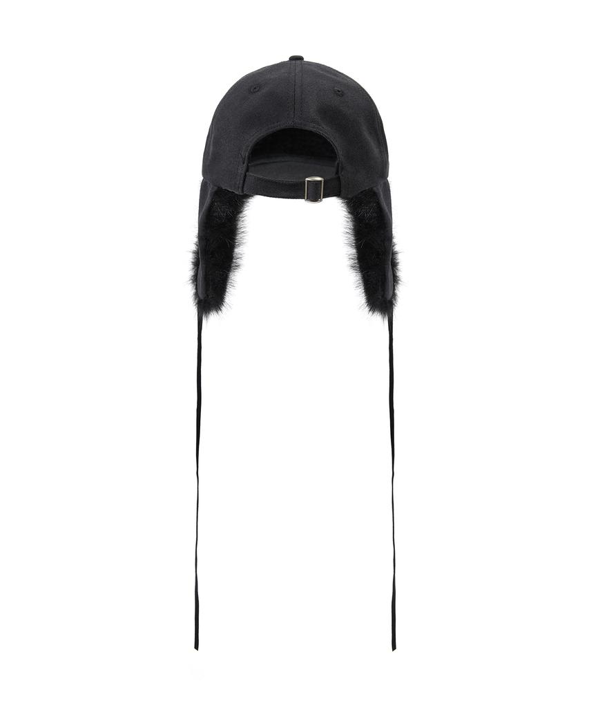 ILLIGO Fluffy Earflap Cap Black