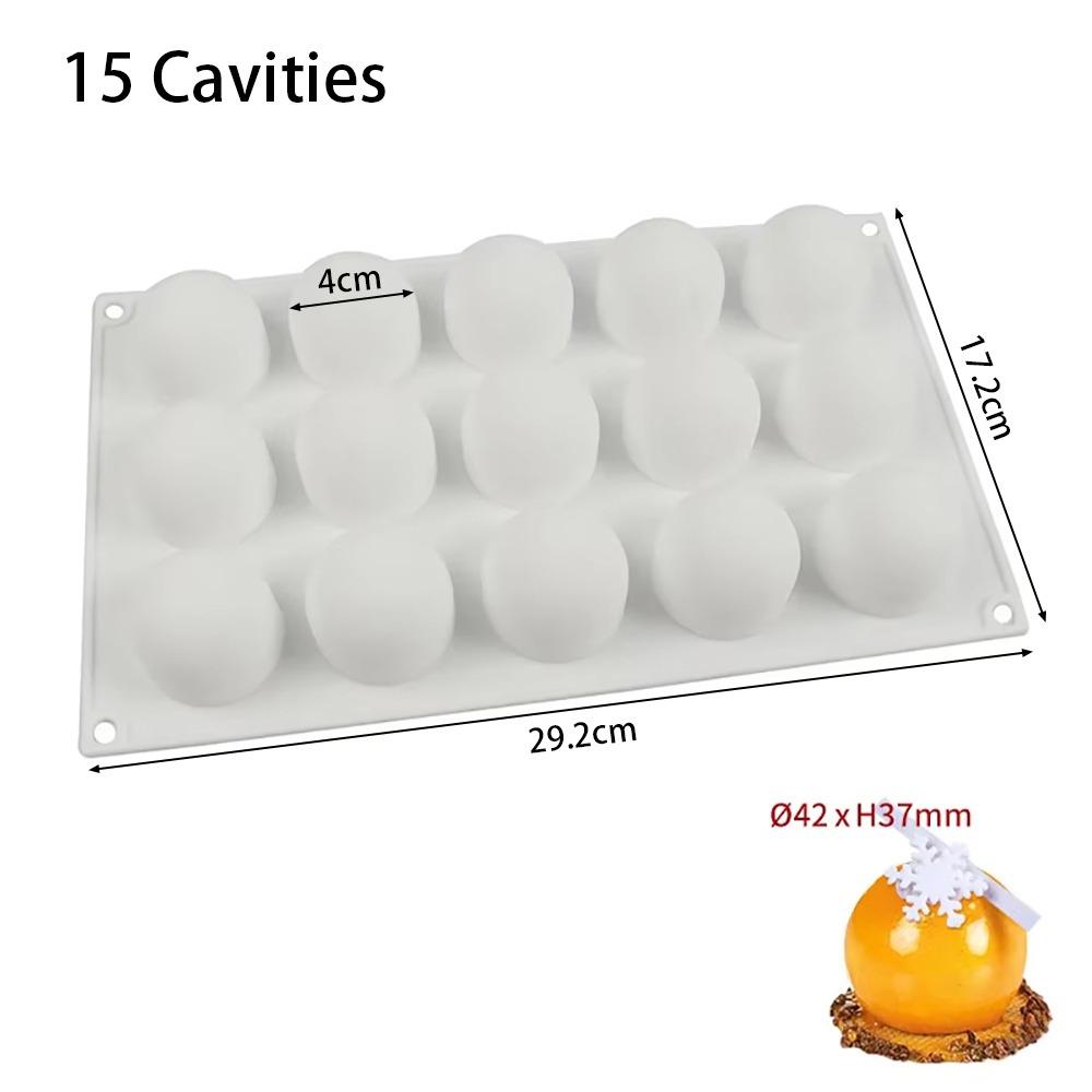 1Pcs DIY 3D Sphere Silicone Mold Kitchen Bakeware Accessories  French Dessert Chocolate Truffle