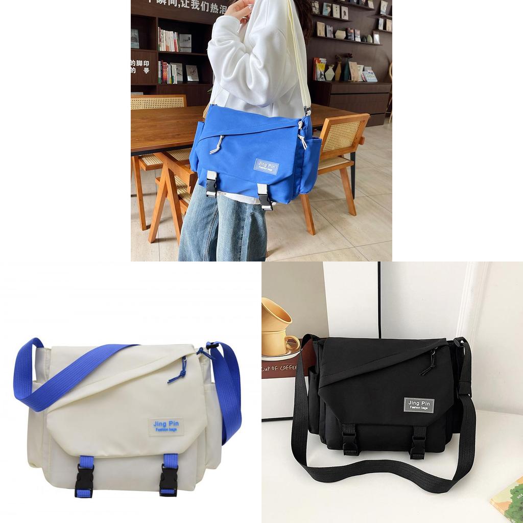 Large Capacity Crossbody Bag For Women With Canvas Material And Vintage Style