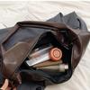 IELGY Korean Style Large-Capacity Retro Soft Leather Pleated Dumpling Bag Lazy Style Casual All-Match One-Shoulder Under