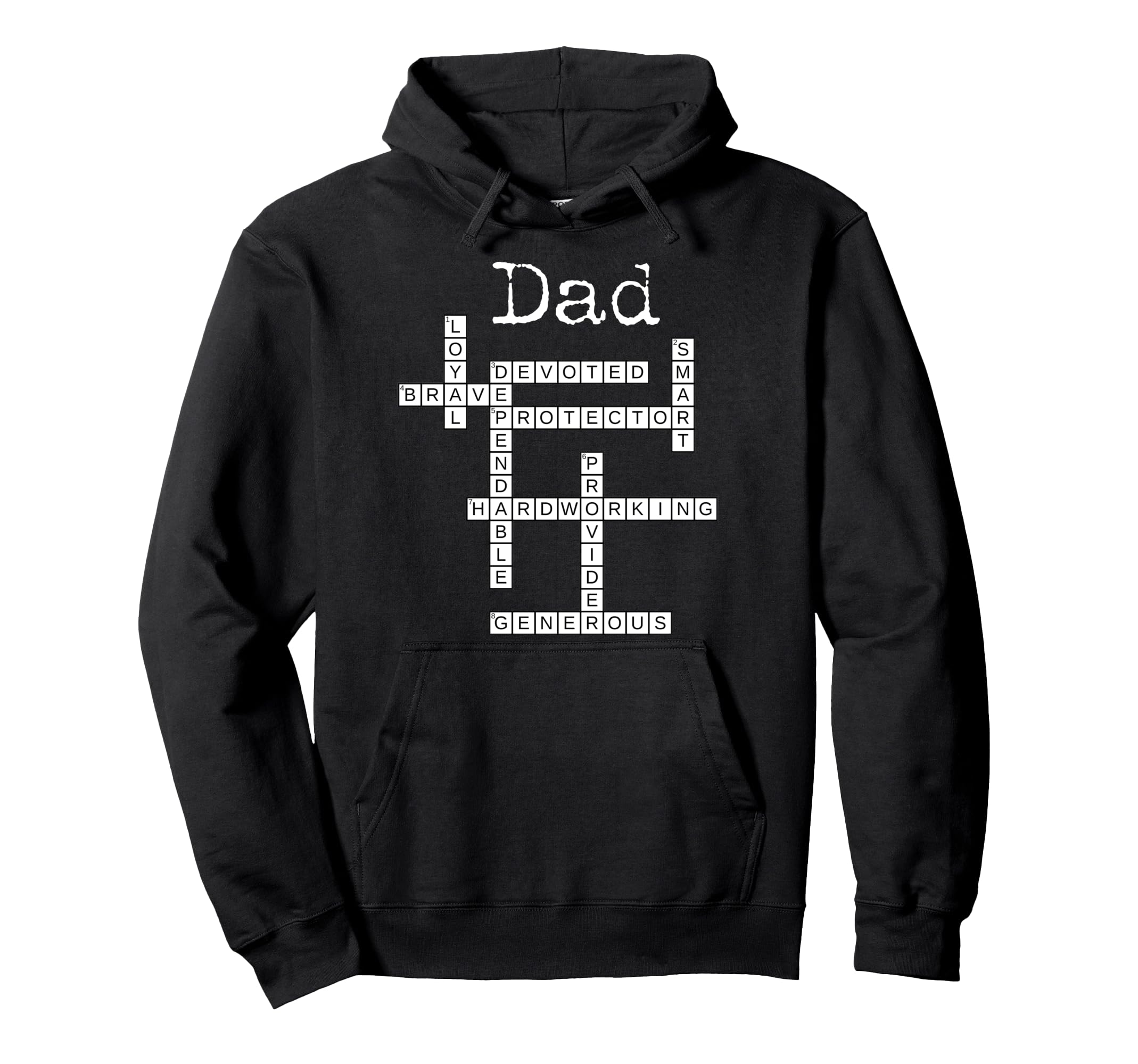 

Dad Crossword PuzzleFather s Day Love Word Game Sayings Hoodie