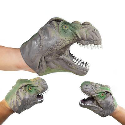 Dinozor Hayvan El Kuklası Bebek Bebek Çocuk Oyuncak Peluş Oyuncaklar Silika Jel Parodi