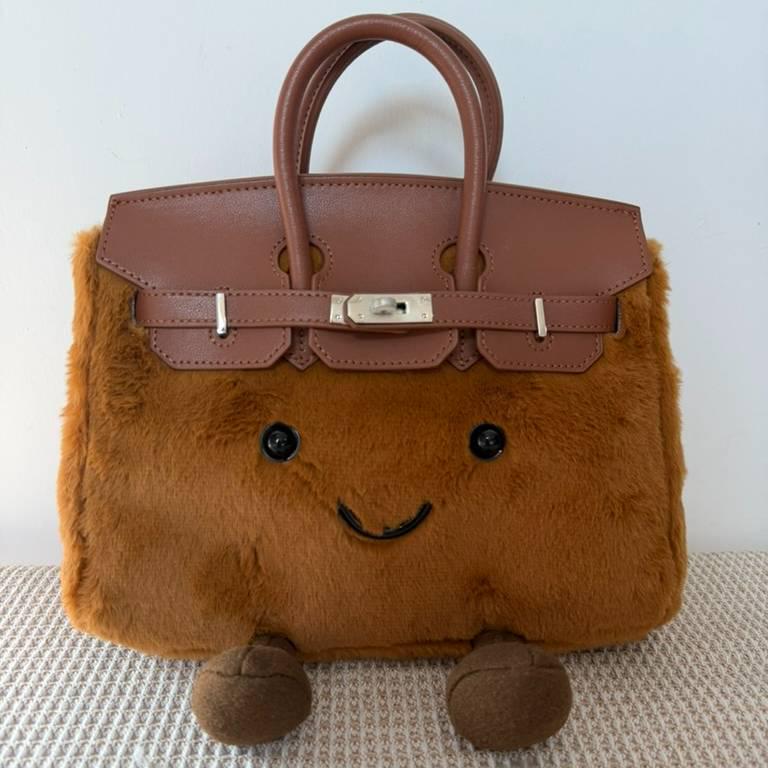 Jellycat Roztomilá nadýchaná platinová panenka Crossbody Elf Kabelka