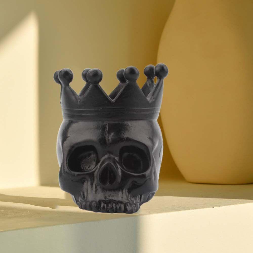 

Готический Хэллоуин Корона Череп Подсвечник 3D Череп Подсвечник Бар Настольный Орнамент