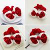 Christmas Scrunchies Velvets Bows Festive Hair Accessories Sparkling Sequins Hair Ties Rabbit Ears Shapes Hairbands