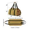 Outdoor Camping Firewood Storage Bag Transport Canvas Tote Bag Wood for Carrier Scratch-resistant and Wear-resistant