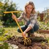 Multipurpose Yellow Gardening Tool constructed Of Carbon Steel For Home Planting Use